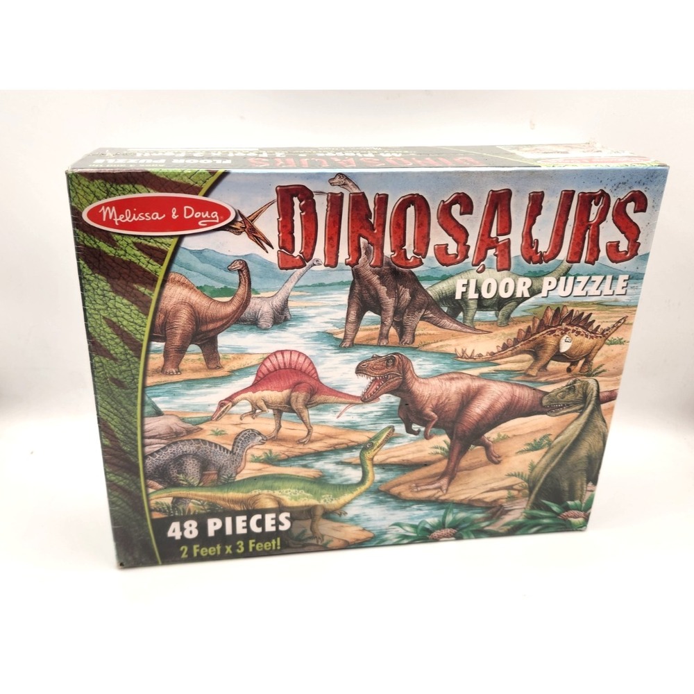 Dinosaur Melissa & Doug Puzzle Kids Toddler Floor 2X3 Feet 48 Large Pieces T-Rex
